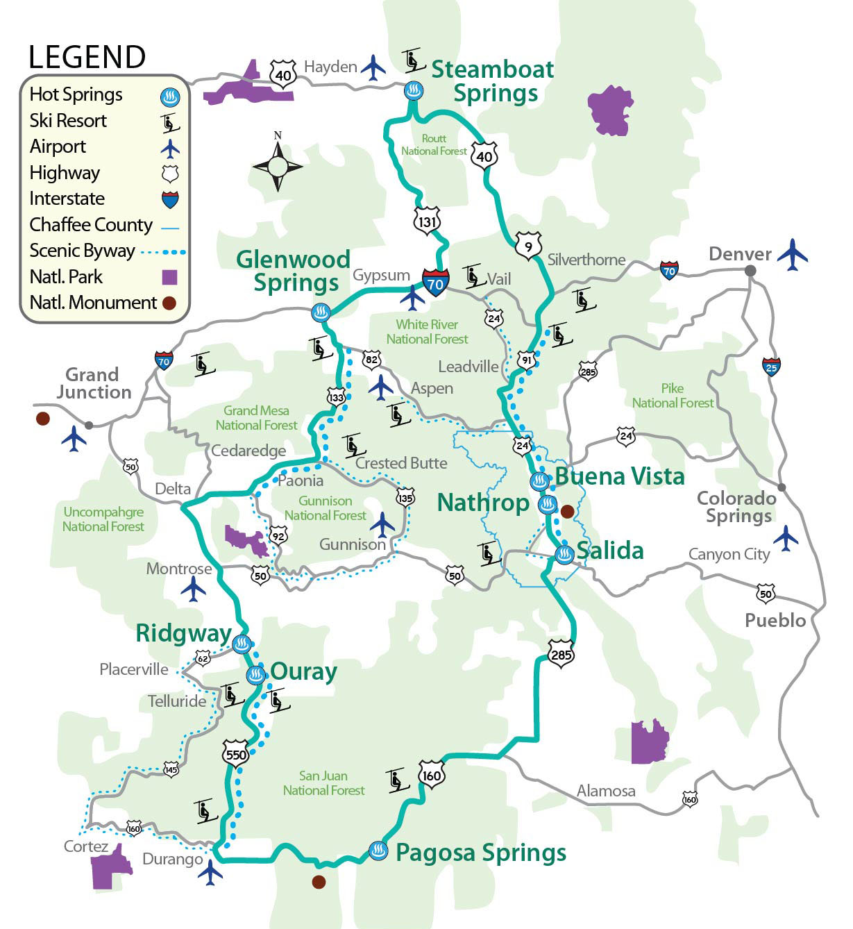 Map Of The Colorado Historic Hot Springs Loop. Map Of The Colorado Historic Hot Springs Loop The Thermal Waters map of the colorado historic hot springs loop. map of the colorado historic hot springs loop the thermal waters